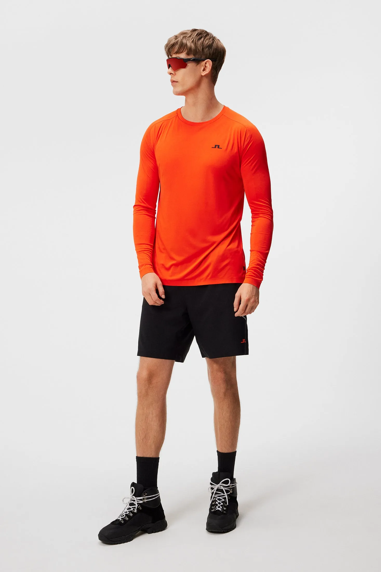 Diamond Long Sleeve Tee / Tangerine Tango